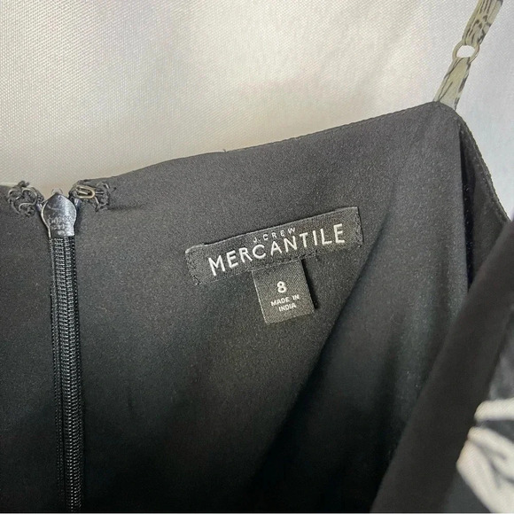 J. Crew Black & White Daisy Floral Tiered Maxi Dress 8 - Picture 8 of 8